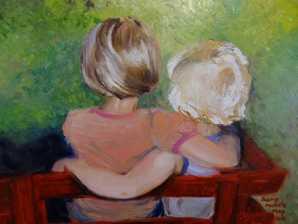 Kate and Rachel Keck Oil Painting- Final